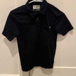 Billabong Black Short-Sleeve Polo with Chest Pocket